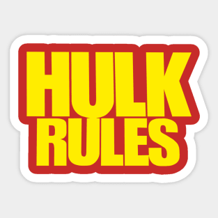 Hulk Hogan - Hulk Rules - Wrestling Sticker
